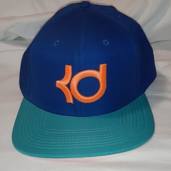 Nike Kevin Durant‎ Snapback Baseball Hat Blue Orange - Picture 1 of 6